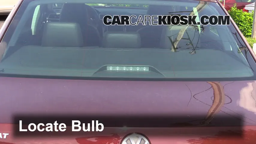 2013 Volkswagen Passat TDI SE 2.0L 4 Cyl. Turbo Diesel Lights Center Brake Light (replace bulb)